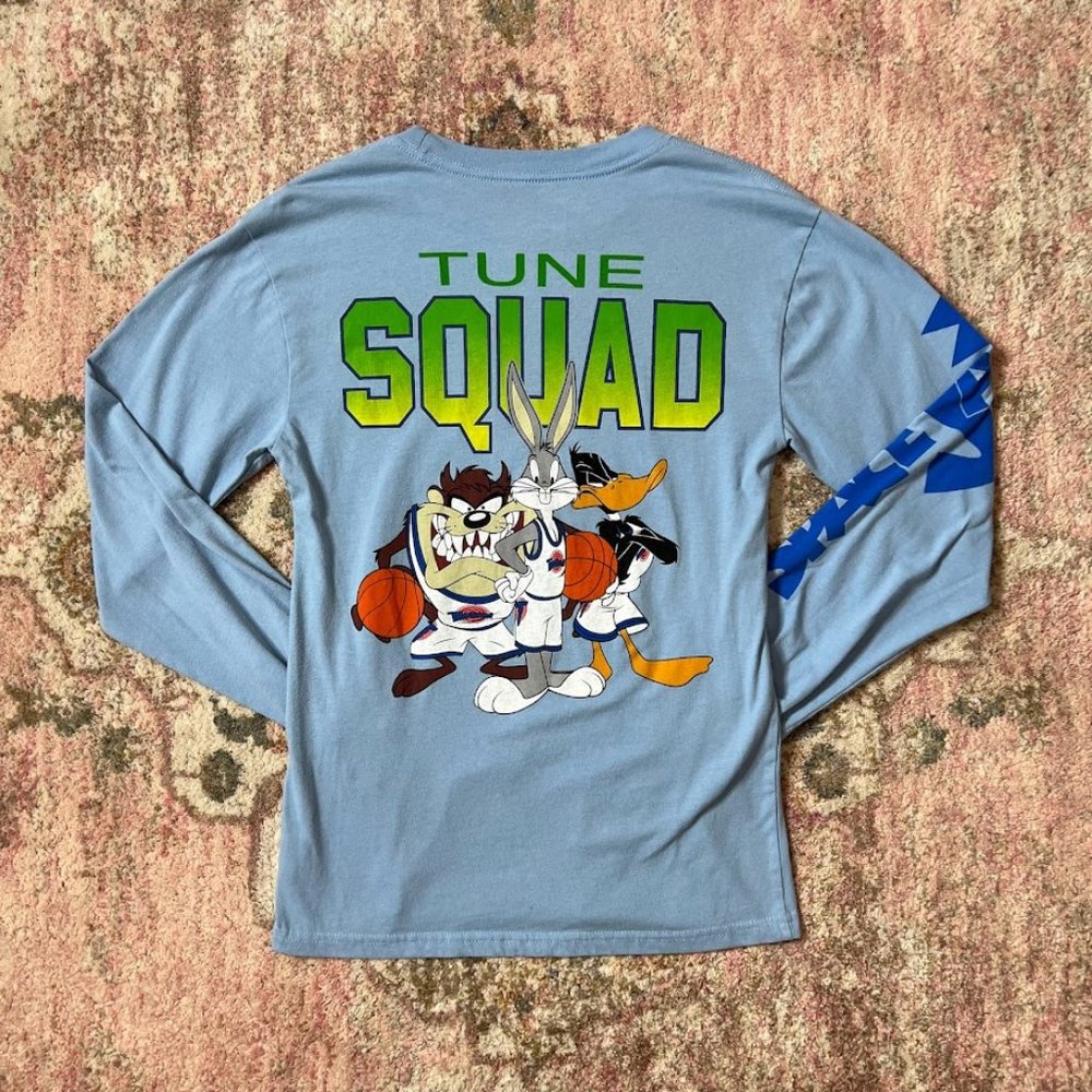 Space Jam Looney Tunes Long Sleeve Tune Squad Shirt Men's S